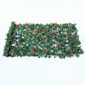 Cobertura de plástico verde decorativa de parede de moda para uso ao ar livre